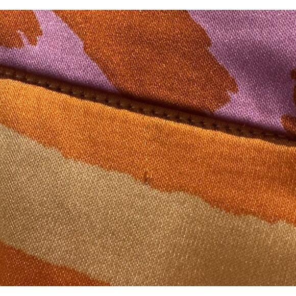 Christian Lacroix Size Medium High Waisted Wide Leg Satin Colorful Pants - Picture 9 of 15